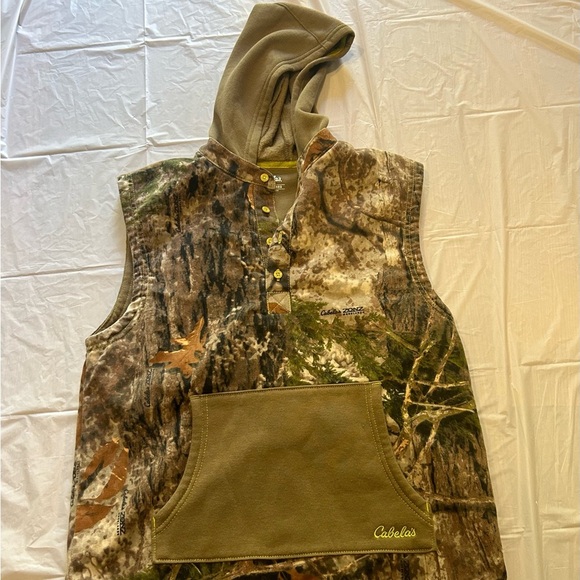 Cabela’s Zonz hooded camouflage vest. Size XL‎ - Picture 1 of 5